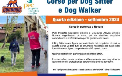 Corso per Dog Sitter / Dog Walker a Novara